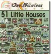 Jeanette Crews Designs - One Nighters 438 - 51 Little Houses PCS