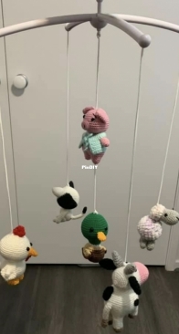 Farmhouse baby mobile