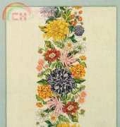 Eva Rosenstand 22-268 Dahlias tablerunner
