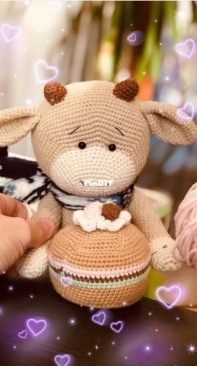 Sveta Crochet Pattern - Sveta Lutik Toys - Svetlana Lutik - Keksik the bull - Russian