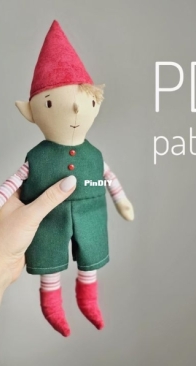 12" Christmas Elf pattern by Jane Magic Craft
