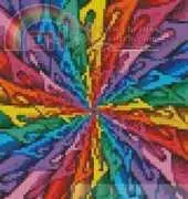 Artecy Cross Stitch - Mini Teardrop Spiral Fractal