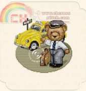 Ellen Maurer Stroh EMS Bears at Work - Taxi Driver