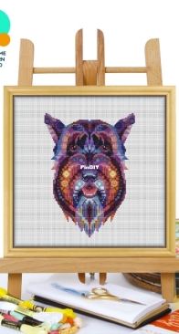 Awesome Pattern Studio - CS2116 - Mandala Giant Schnauzer XSD