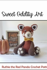Sweet Oddity Art - Carolyne Brodie - Ruthie the Red Panda Crochet Pattern