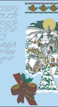Christmas Time In The Village Stocking from Lynn n Butterfly Collection TLB7 XSD