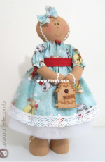 Amellie Patterns and Dolls - Ginger Girl - Portuguese