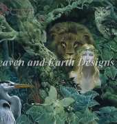 HAEJC 89262 Aslan in Eden - James C. Christensen