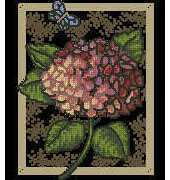 Dimensions Gold Nuggets 35072 Hydrangea on Toile XSD