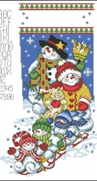 Family Fun Stocking from Leisure Arts 4359 - Snow Much Fun XSD
