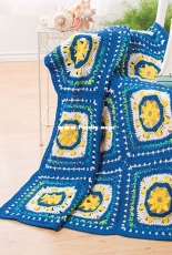 Annies Attic EC01857 - Dee Dee Segal - Sun and Moon Afghan