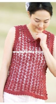Pierrot Yarns - Gosyo Co. - 28-9 Cotton Smile Vest - Free
