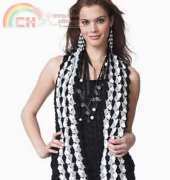 Bernat Sequin - Vertical Stripped Scarf