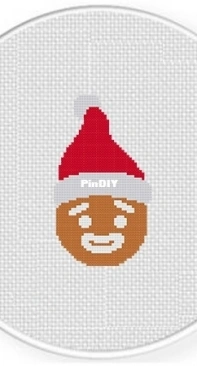 Daily Cross Stitch - Gingerbread Hat