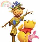 Laura Stitch - Pooh-piglet-scarecrow