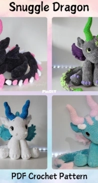 Crochet by Genna - Genna Tatu - Standing Triceratops