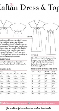 Simple Sew - Kaftan Dress and Top