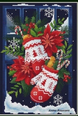 Christmas Mittens by Alena Koshkina