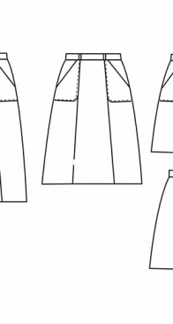 Republique du Chiffon - Charlotte Skirt - Sizes 34-46 - French