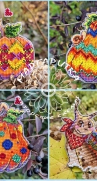 Margaritka Stitch - Bright Pumpkins Set by Margarita Shelikhova