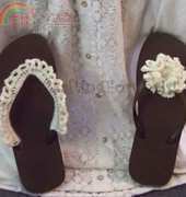 Crafting ForChrist Designs - Bs Lacey and Flower Flops