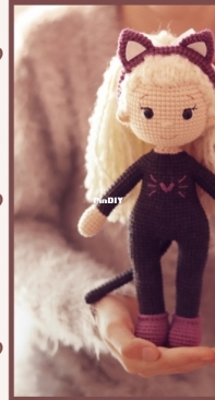 Juliia Pyha / Julia Piga - Doll in a Cat Costume -  Кукла в Костюме Кошки - Russian