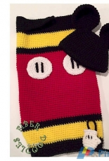 FiberDoodles by K4TT - PR008 - Mr Mouse Newborn Cocoon