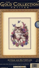 Dimensions 6885 Kittens and Butterflies