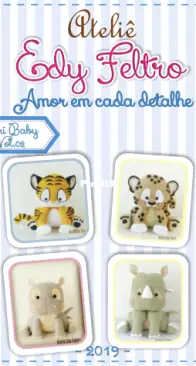Ateliê  Edy Feltro - Edivannya Bezerra - Safari Baby Vol. 02 - Portuguese