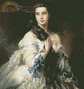 Artecy Cross Stitch - Madame Barbe de Rimsky Korsakov by Franz Zavier Winterhalter