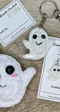 Serendipity Design - Amanda Ray - Mini Ghost Earrings and Keychain - Free