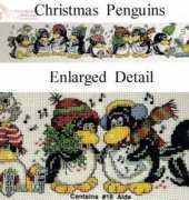 Design Works 5416 Christmas Penguin Row