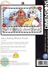 DImensions Stamped 65101 Life is Nothing without a Friend