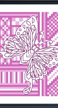 Pink Butterfly by Durene Jones - Free