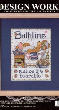 Design Works - 9422 - Bathtime Bear By Joan Elliott