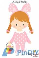 Girl Bunny - Felt pattern - Shirley Rufins atelier