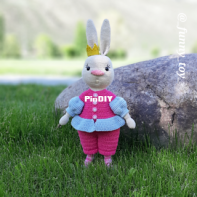 Funny Toy - Iryna Zubova - Bunny "Pink nose" - Free