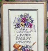 Pansies & Butterflies Sampler from Stoney Creek Book 145