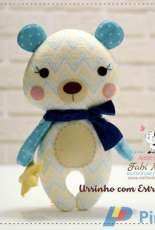 Ateliê do Feltro - Fabi Medico - Ursinho com Estrelinha - Teddy Bear With Star - Felt Pattern - Portuguese - Free