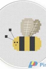 Daily Cross Stitch - Cute Bee