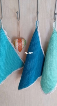 Knit&Crochet Facecloth by Isabel Baumgardt-English, German - Free