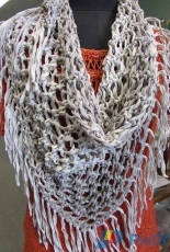 Diamond Yarn-Tropic Kerchief by Michele C Meadows-Free