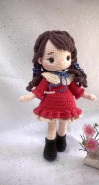 Green Frog Crochet_Doll Jinny