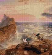 Artecy Cross Stitch - The Assuaging of the waters by John Martin