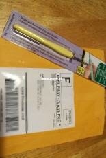 Clover Amour Steel Crochet Hook-Size 2/1.5mm