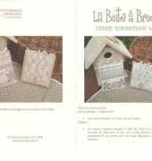 Boite à Broder - carré romantique gris