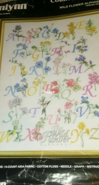 Janlynn 125-48 Wild Flower Alphabet / The Vermillion Stitchery 048 Wildflower Alphabet by Donna Vermillion Giampa XSD