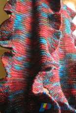 Knit Tenacity-Ruffled Scarf by Tina Lorin-Free