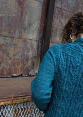 Chartreuse Scholar Cardigan-by Thea Colman (Baby Cocktails 2014)