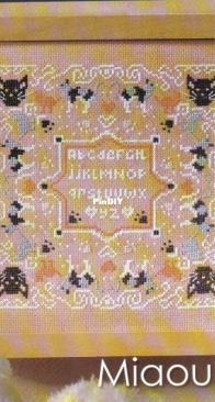 Miaou by Isabelle Vautier from Mains & Merveilles 63 PCS + XSD